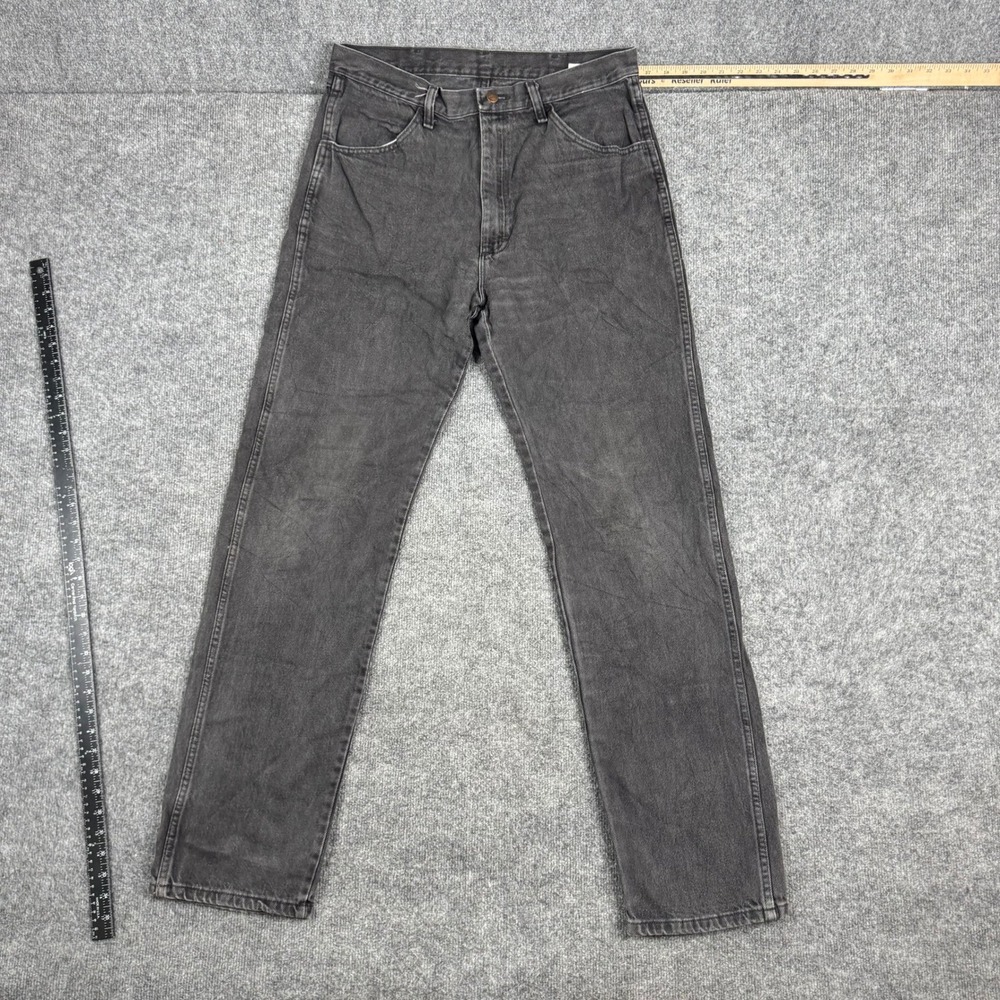 Rustler Jeans Mens 34x36 Faded Black Straight Leg Regular Fit Cotton Denim 34x34